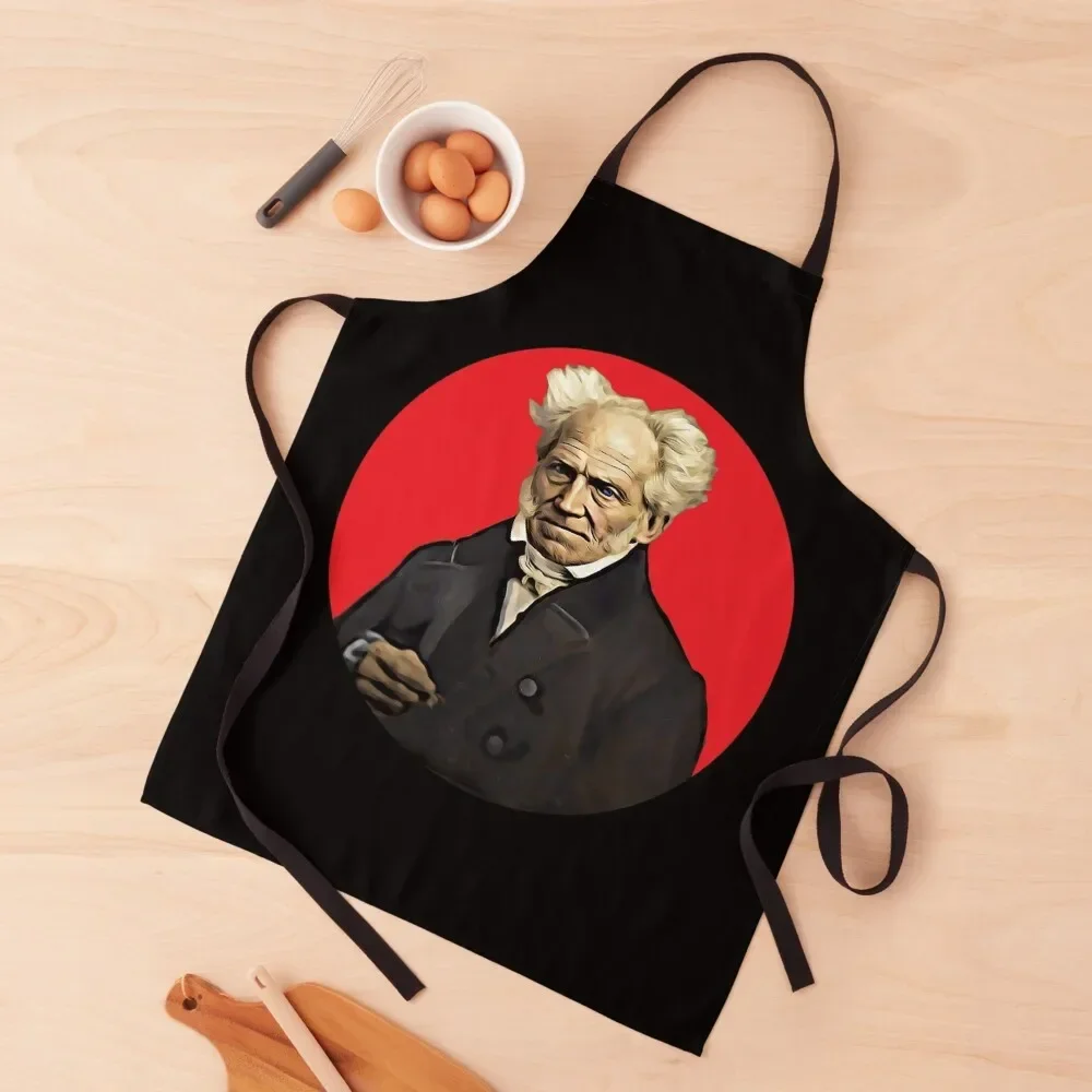 Arthur Schopenhauer Portrait Apron Household Items Kitchen Kitchen Front Apron