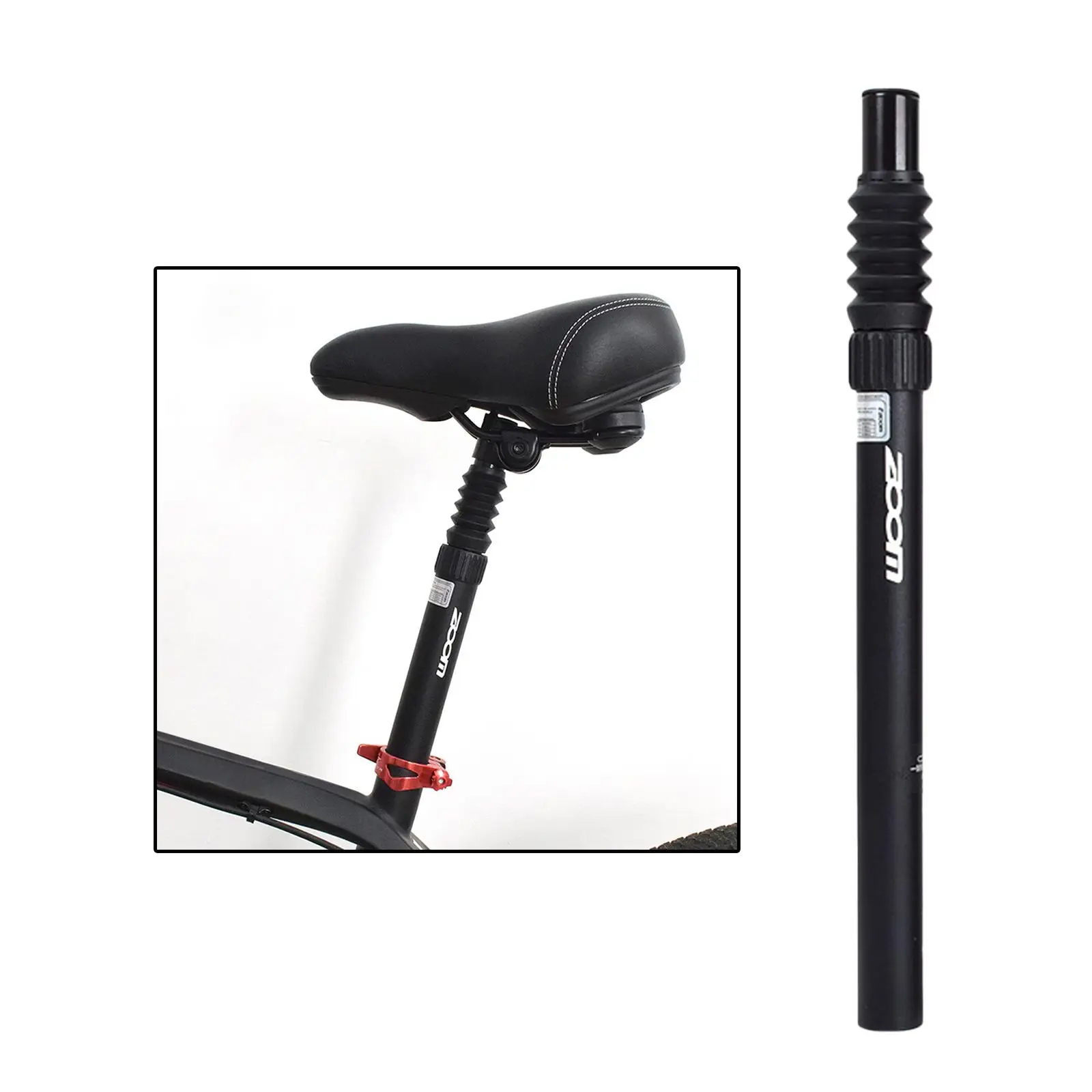 Seatpost 350mm Straight Pillar  Bike Seat Post Shock Absorber for