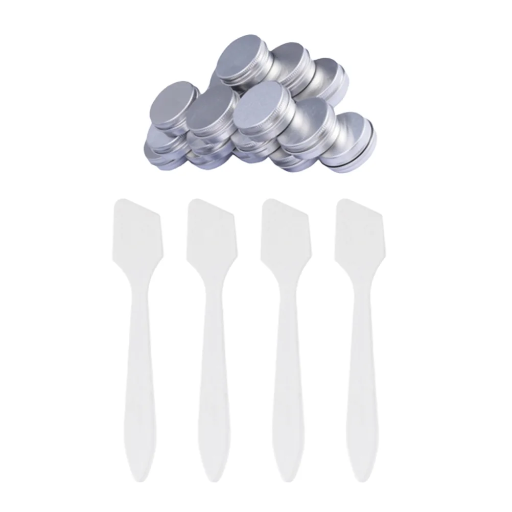 

24Pcs 15g Aluminium Box Empty Makeup Cream Box Container Cream Jar Pot Screw-Thread Box for Travel Silver
