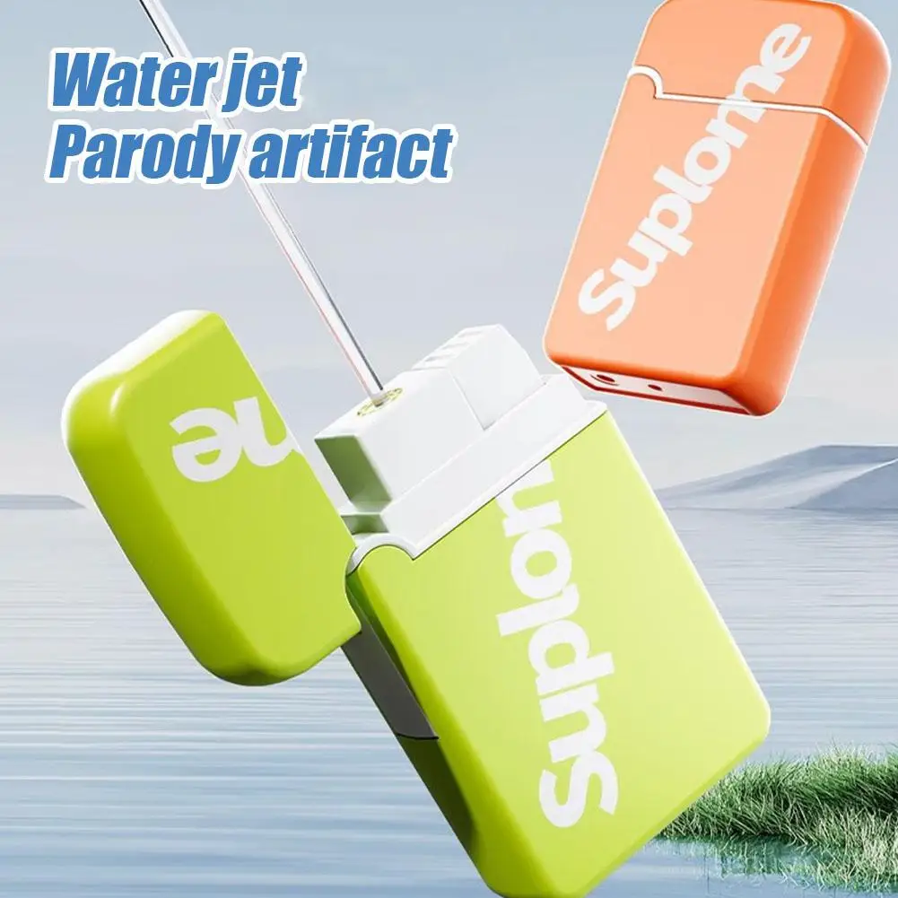 1pc Kids Mini Water Spray Prank Funn Toy Lighter Water Gun Press To Spray Water Party Favors Trick Prank Gadgets Funny Toys