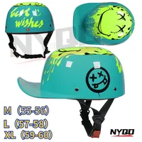 3C certification personality retro motorcycle helmet male pedal motorcycle half helmet winter electric car baseball cap female