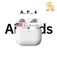 Air4 Wireless Headset Bluetooth Earphones 4 Gen Earbuds TWS With Siri Pop-up Windows Animation USB-C Type For IOS Android