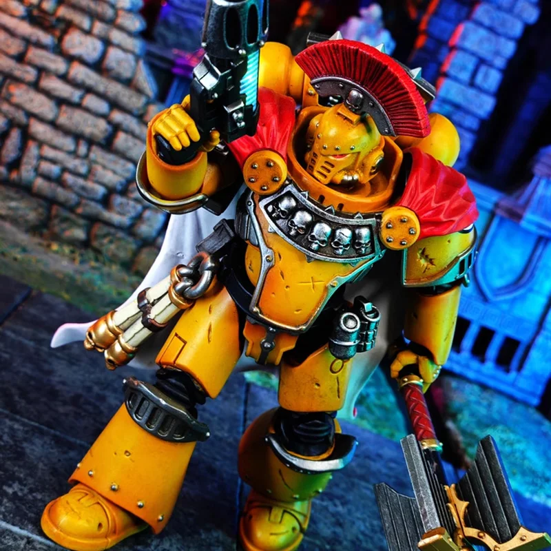 JOYTOY Imperial Fists Legion Chaplain Consul 1/18 Action Figure Warhammer 40K อะนิเมะรูปตุ๊กตา Joint Movable รวบรวมของเล่น