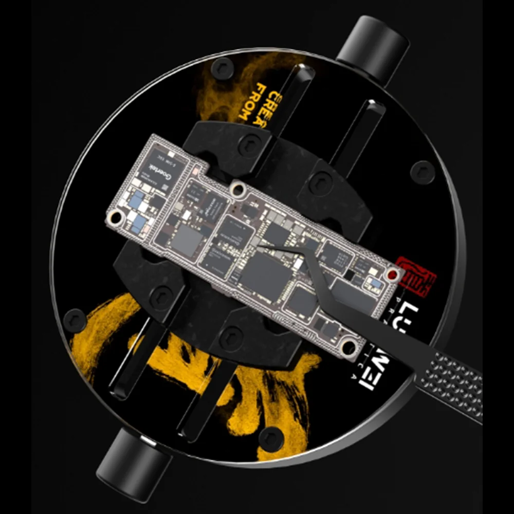 

LUOWEI AP05 Heat insulation Tempered glass fixture Heat-Resistant for Mobile Phone Motherboard CPU Chip Repair Fixing Clamping