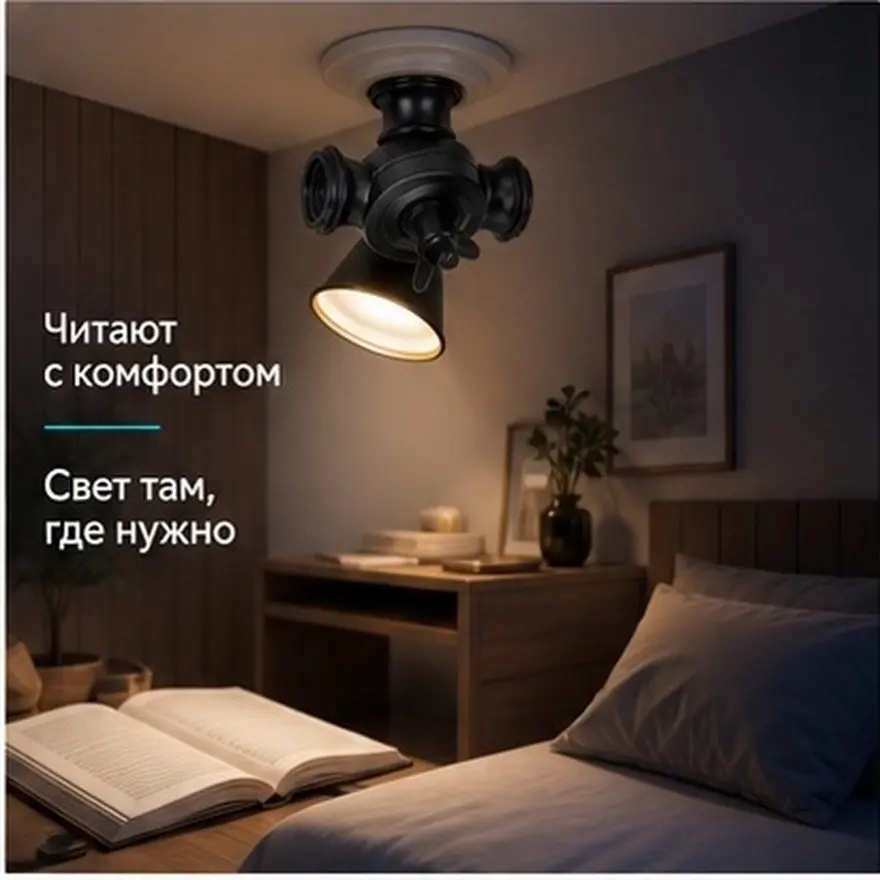 Adjustable Lamp Swivel Arm Adapter Large Black Double Pass Angle Connector for Floor Wall Reading Work Light