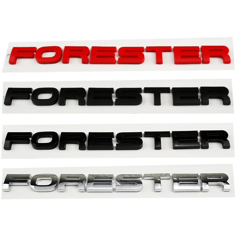 

Значок с буквами FORESTER, автомобильные наклейки для Subaru FORESTER, модифицированные аксессуары Forester, задний багажник, логотип, декоративная наклейка на хвост