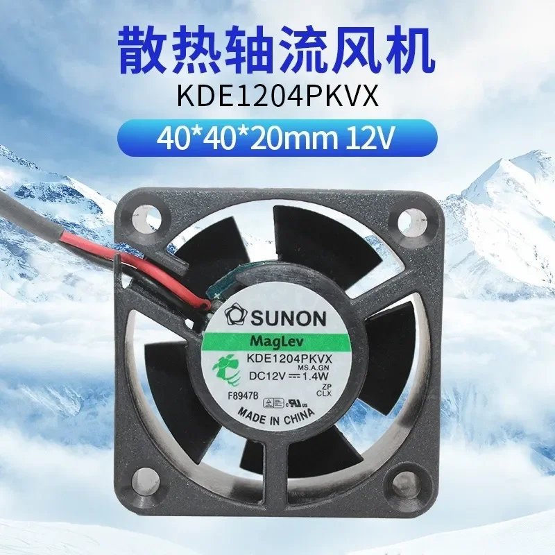 for KDE1204PKVX 4020 12V 1.4W 4CM Cisco 2950 Switch Cooling Silent Fan