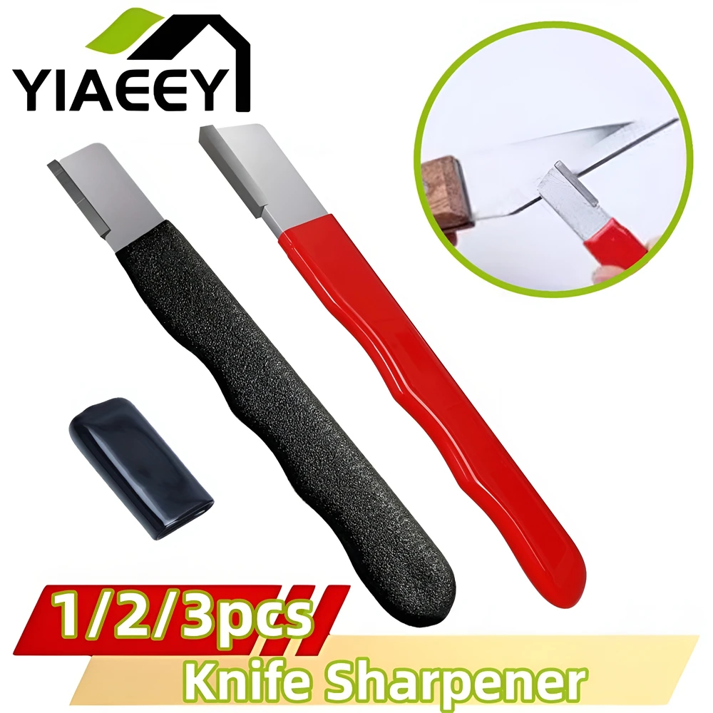 Mini Portable Knife Sharpener with Lid Metal Knife Pruning Sharpening Stone Multifunction Pocket Speedy Sharp Knife Sharpener