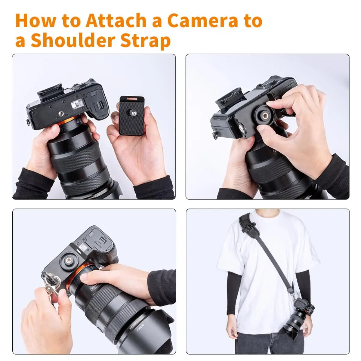 K&F Concept Dual Digital Camera Strap Adjustable Double Shoulder Quick Release Camera Strap Camcorder Straps For DSLR SLR Rope
