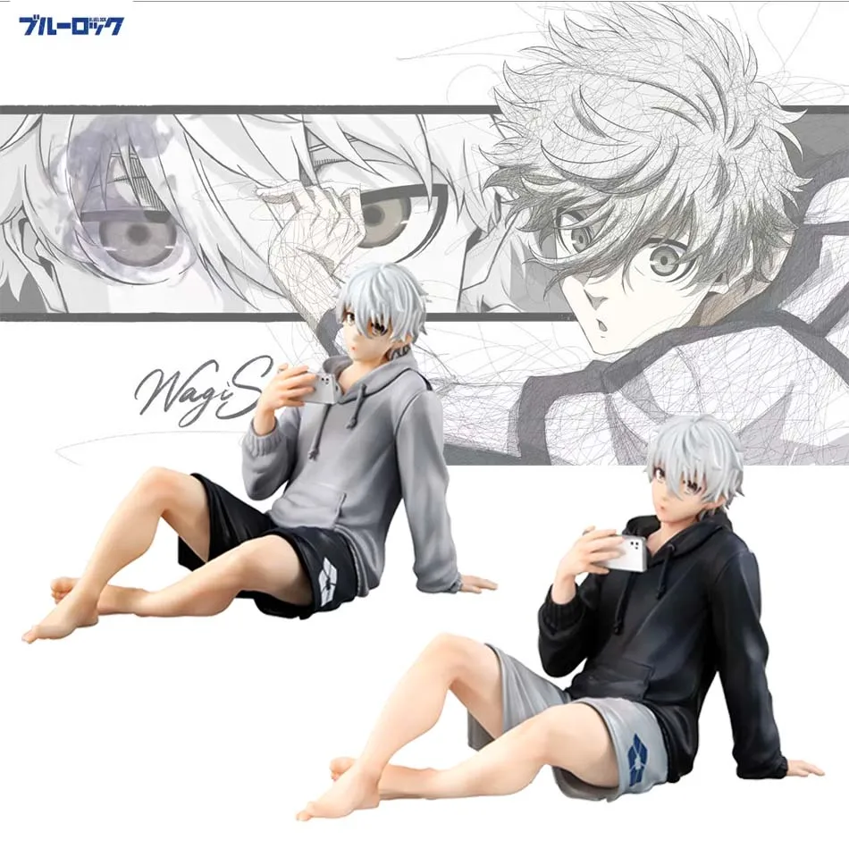 AA neue BLUE LOCK Actionfiguren Nagi Seishiro Anime-Figur Sitzende Figur PVC Sammlermodell Kinderpuppe Spielzeug Geschenke