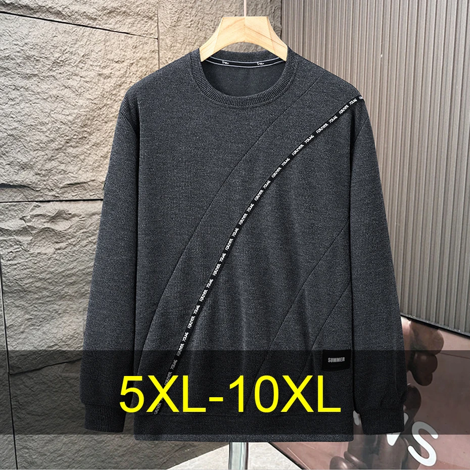 

Harajuku Vintage Sweatshirts Men 10XL Plus Size Sweatshirt Spring Autumn Pullover Big Size
