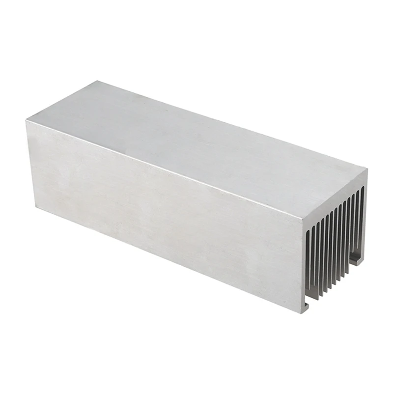 Radiador de aluminio 50X50x150mm, disipador de calor denso de 14 dientes para amplificador de potencia, calentador, sistema de refrigeración por agua para ordenador