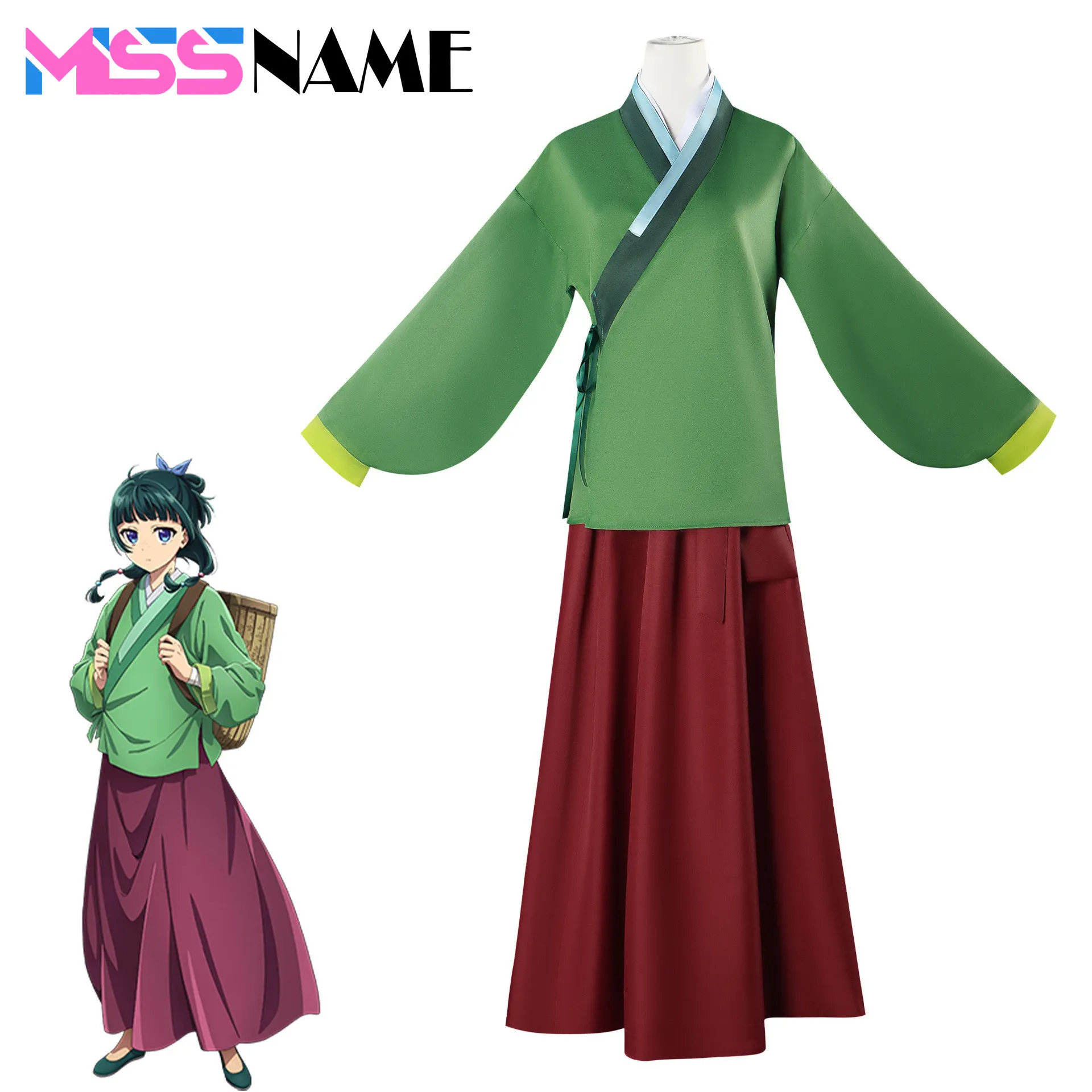 

Maomao Cosplay The Apothecary Diaries/Kusuriya No Hitorigoto Cosplay Costume Party Clothing Role Play Comic Con Wigs Coser Prop