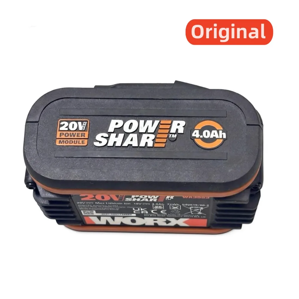 

100%Original 2Ah 4Ah for WORX 20V WA3553 WA3572 WG629 Electric Drill Angle Grinder Saw Screwdriver Hammer Power Tool Battery
