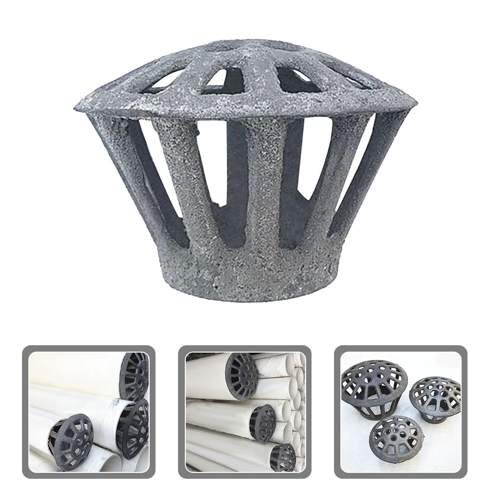 Cast Iron Floor Drain 75mm Gutter Guards Leaf Strainer Metal Cover Outdoor Balcony Rain Water Outlet Anti