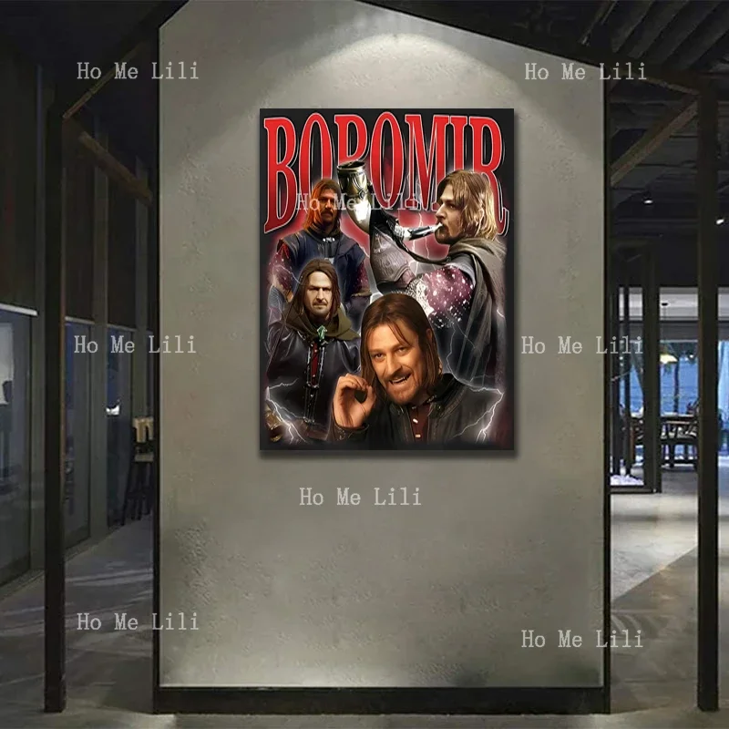 Arte de la pared de la lona de Boromir vintage para la pintura al óleo de la decoración del salón