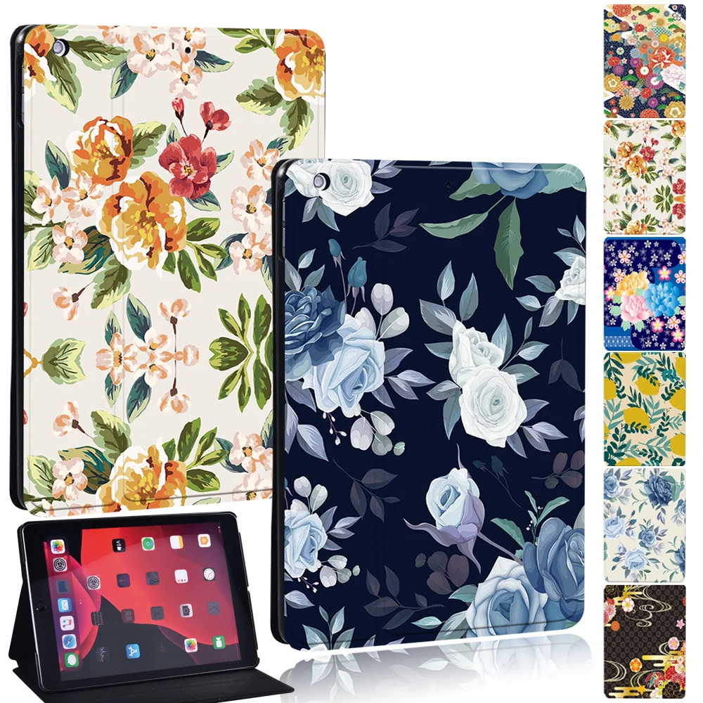 IPad Mini 6 8.3 Inch Cases Tablet Case for Ipad Pro 11 2018 2020 2021 IPad Pro 9.7 10.5 Inch Flower&Background Series Cover