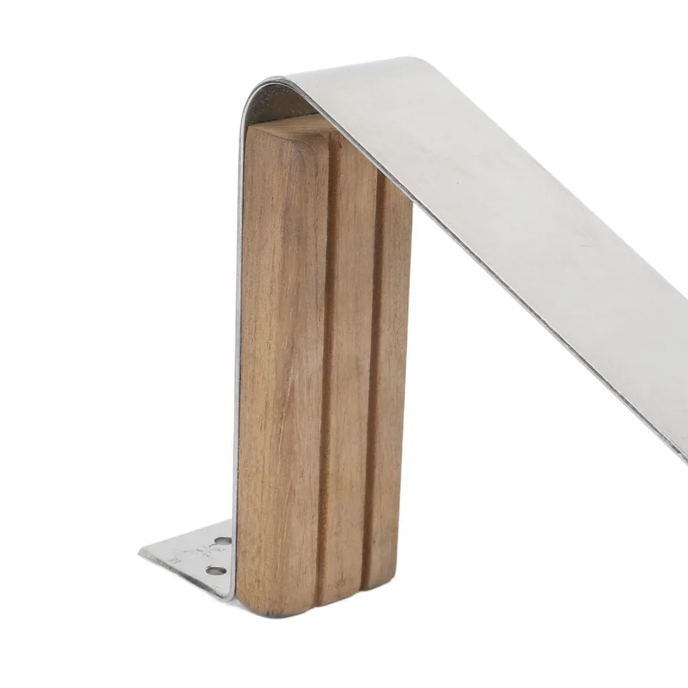 

Marine Accessories 304 Stainless Steel Mast Steps 11-1/4x5-1/8in Grooved Teak Pad Teak Mast Steps Marine Grade Mast Step Ships