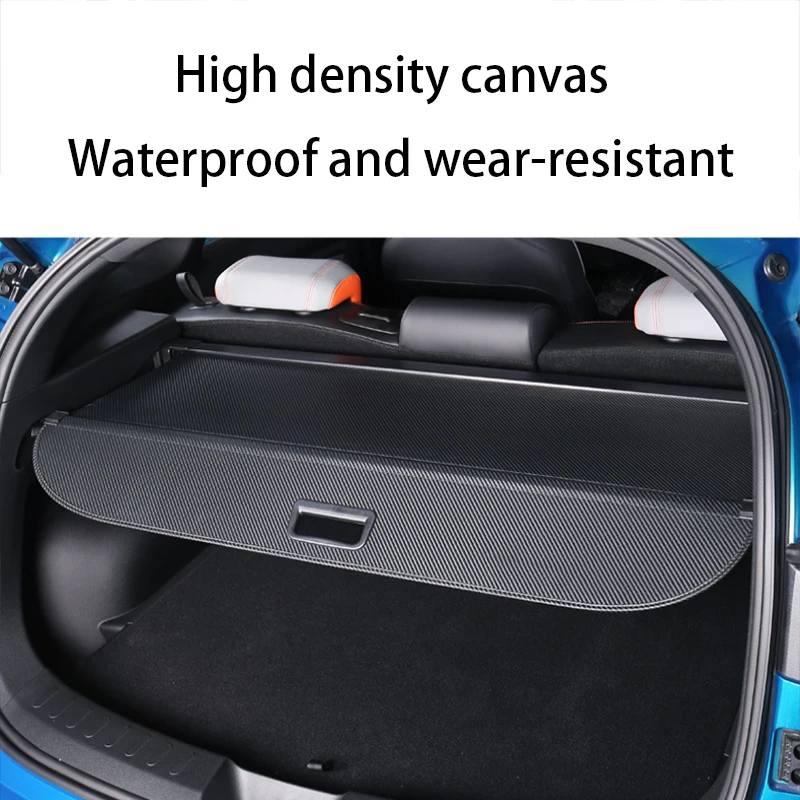For Tesla Model Y 2018-2023 Car Trunk Cargo Cover Curtain Rear Boot Tray Security Shield Organizer Shade Partition Privacy Mats