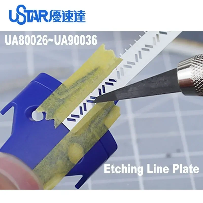 Ustar Etching Line Plate UA80026~UA90036 Model Modification Craft Tools for Hobby Modeling DIY Plastic Model Kits Tools