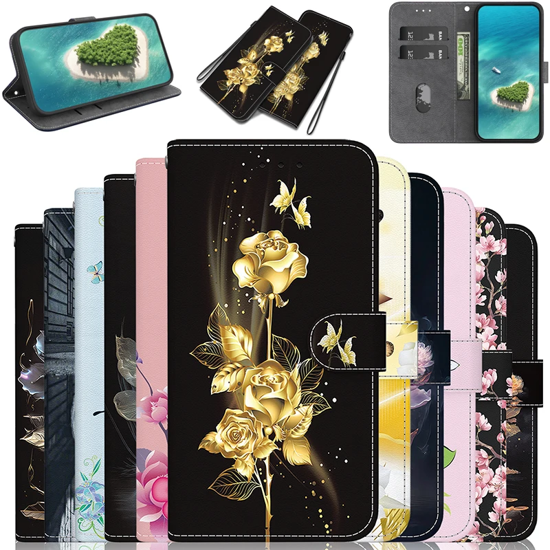 Stand Flip Wallet Case For Oneplus CE 3 2 Lite Nord 3 2T N30 N20 SE 4G ACE 2v CE4 5G Flip Painted Pattern Wallet Case