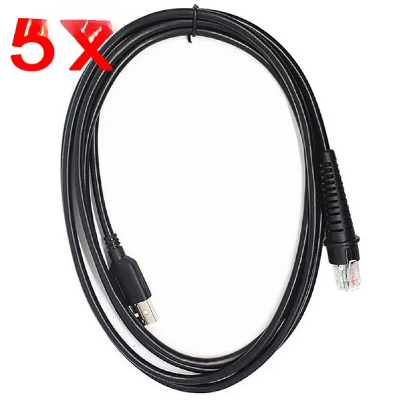 

5 шт. 2 м 6 футов USB-кабель для Honeywell HHP 3800G 4600G 4620G 4820G сканер штрих-кода TT