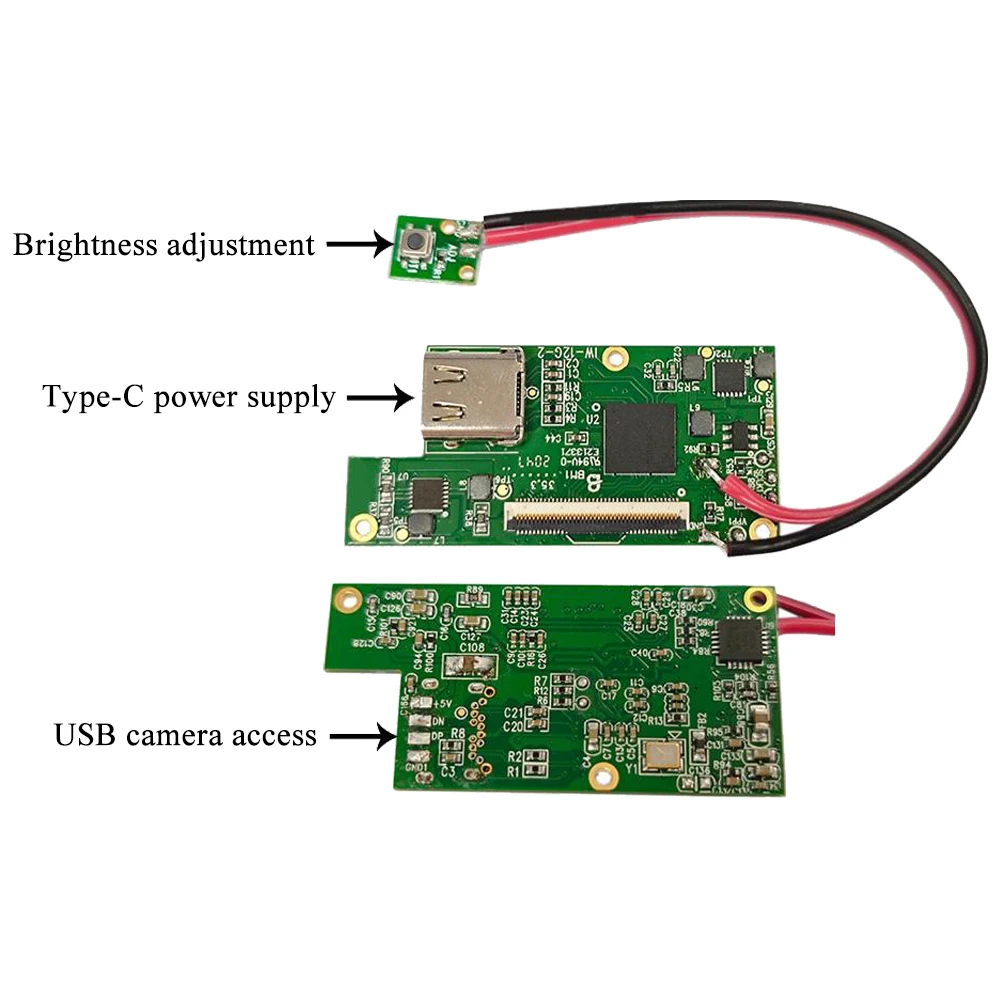 10X Optical Magnifying Eyepiece Type-C Power Supply 0.7 inch 1920*1080 HD Display Viewfinder for USB Camera Microdisplay Module 