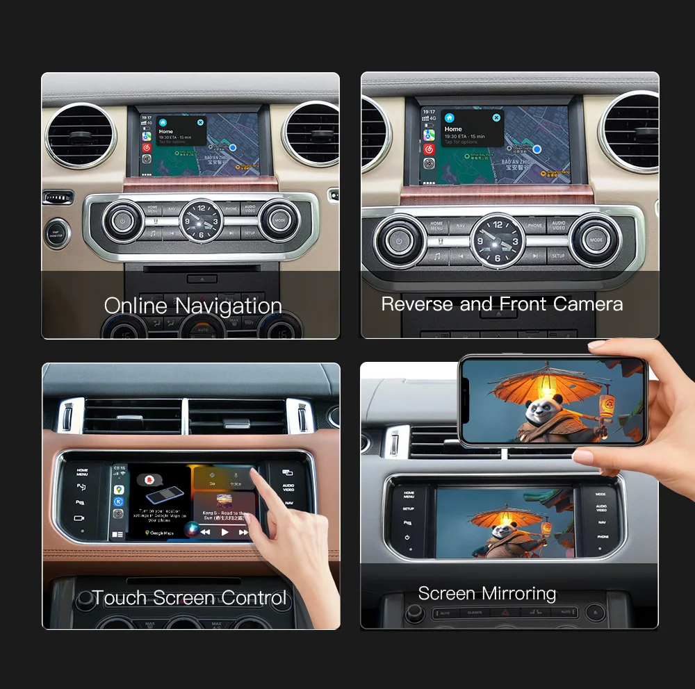 AUTOABC Kabelloses Carplay Android Auto für Land Rover Jaguar Bosch Discovery 4 Aurora Freelander 2 XE XF XJ Airplay – Detail 9