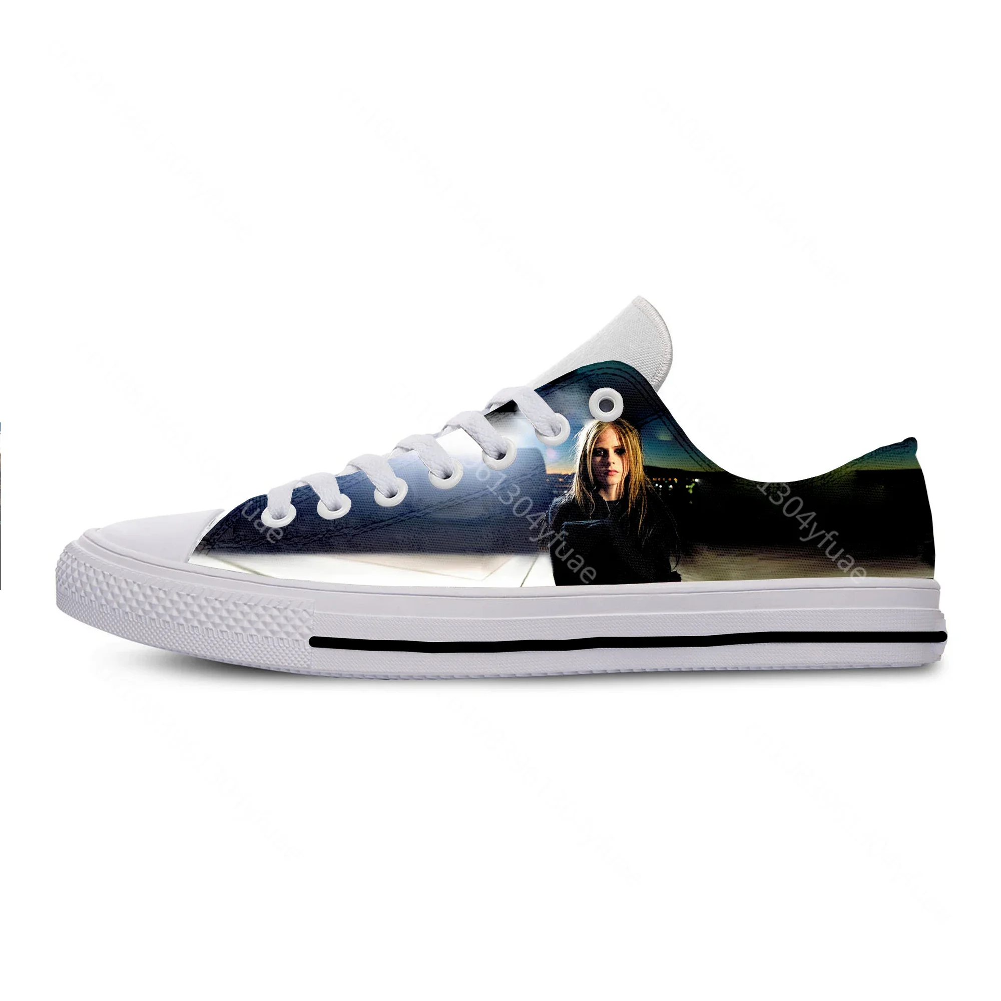 Hot Cool Fashion Funny New Summer High Quality Sneakers Handiness Casual Shoes Men Women Avril Lavigne Low Top Board Shoes