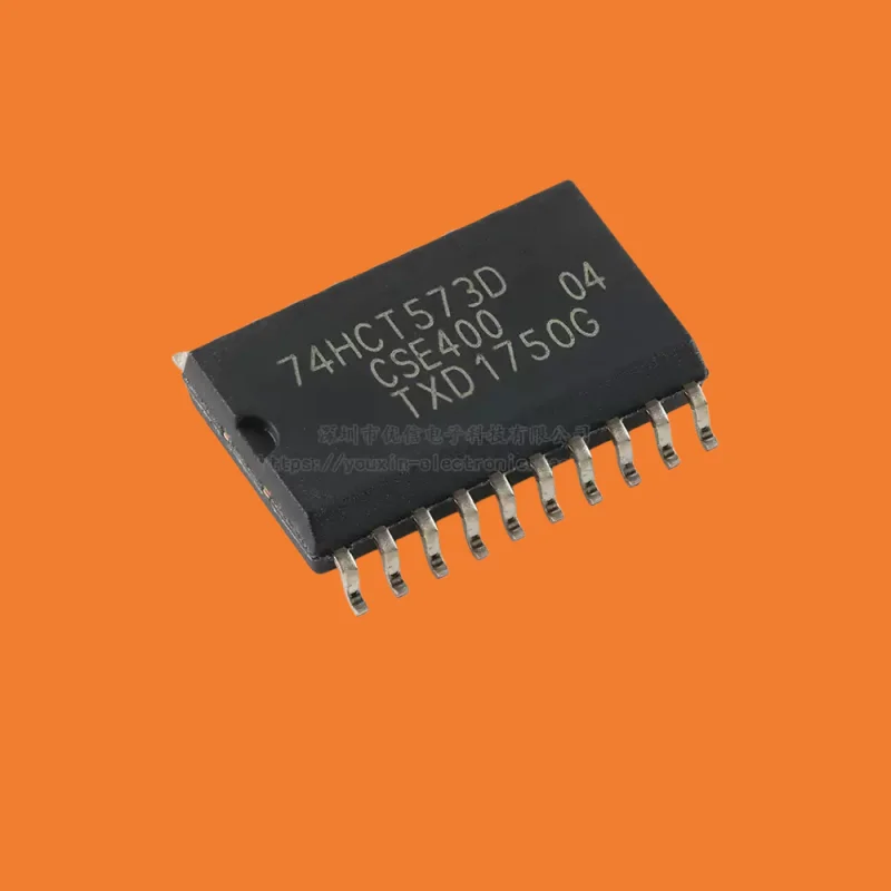 10PCS/original genuine 74HCT573D, 653 SOIC-20 eight channel D-type transparent latch; Three states