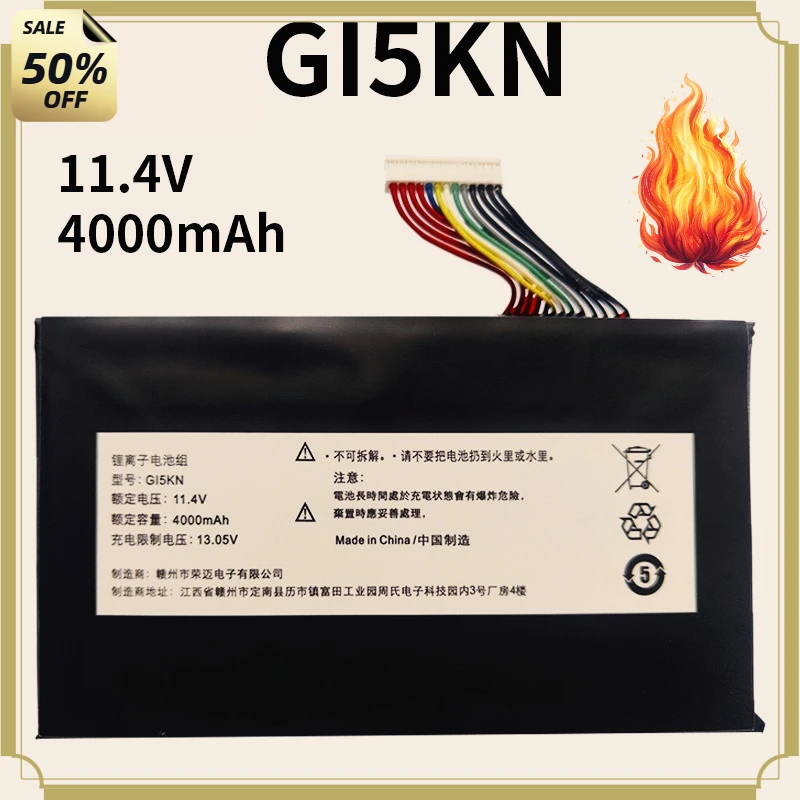 11.4V 4000mAh Laptop Battery Compatible for MECHREVO GI5KN Hasee Z7-KP7GT Z7M-KP7GC Hellfire X5 X6 Circuit Protection Stable