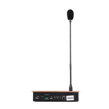 Real-Time Broadcast Gooseneck IP Network Paging Microphone PA System Desk Conference Mic System with Remote Control Call Station