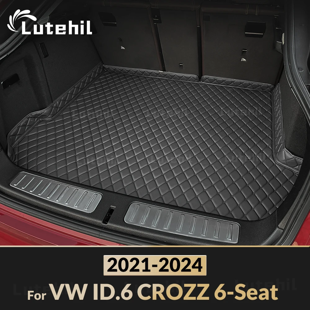

Коврик в багажник автомобиля Lutehil для Volkswagen VW ID.6 CROZZ 6-Seat 2021 2022 2023 2024, автомобильные аксессуары на заказ, украшение интерьера автомобиля