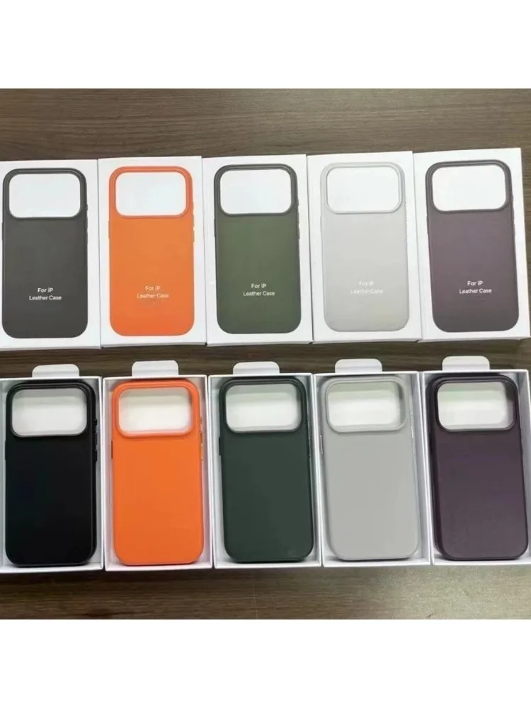 Oryginalne etui skórzane 1:1 z obsługą MagSafe do Apple iPhone 18 Pro Max 17 16 15 Pro Max, oficjalna magnetyczna animowana osłona ochronna — 2