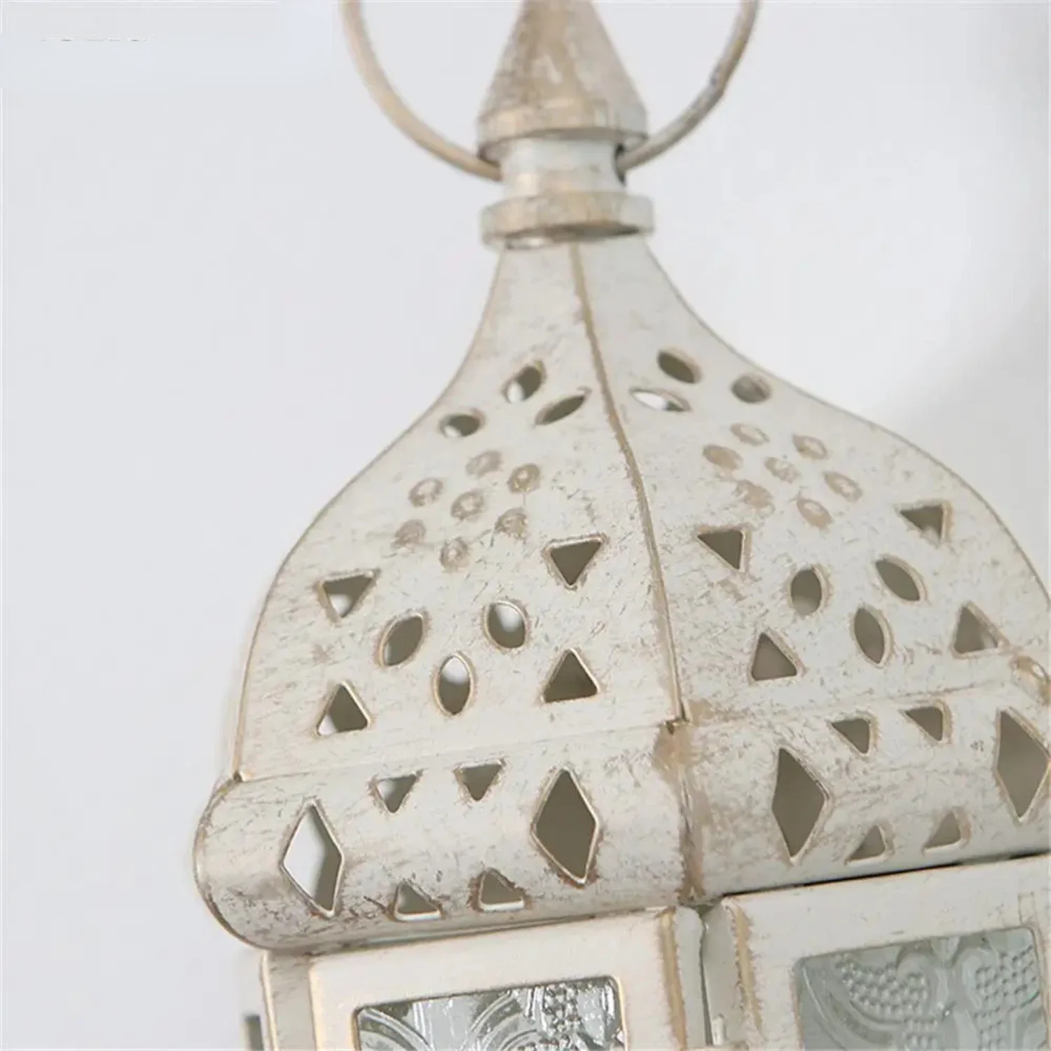 Beautiful, elegant Moroccan metal iron wall hanging candle holder stand - stunning, intricate lantern craftsmanship for wedding