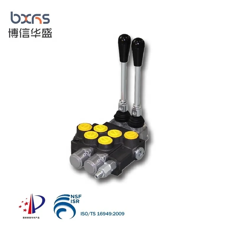 China Supplier P40  Hydraulic Monoblock Directional 2 Spool Harvesters Control Valve