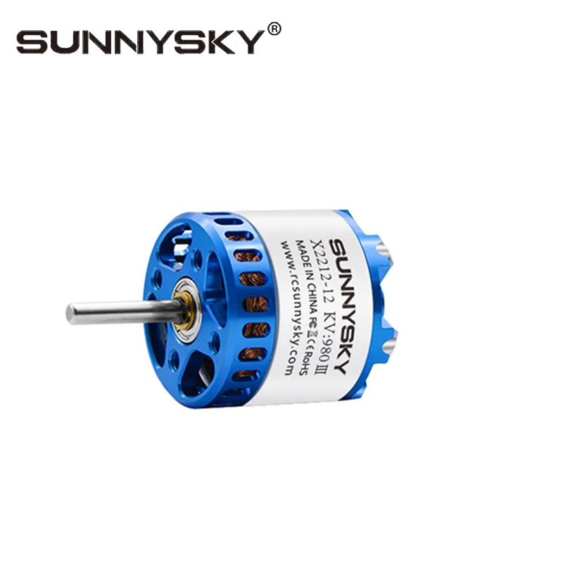 SunnySky X2212-III X2212 Brushless Motor 980KV 1250KV 1400KV 2450KV 3-4S For RC Fixed Wing Delta Wing Glider Airplane