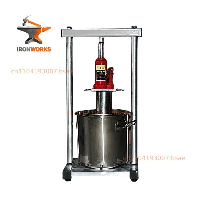 22L Manual Hydraulic Fruit Squeezer Stainless Steel Small Honey Grape Blueberry Mulberry Presser juicer Grape presser