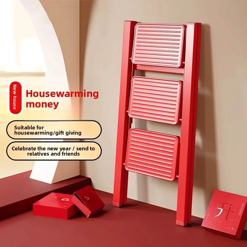 Home Folding Multifunctional Ladder A Frame Step Stool Indoor Flower Rack Housewarming Household Telescopic Ladder for Home