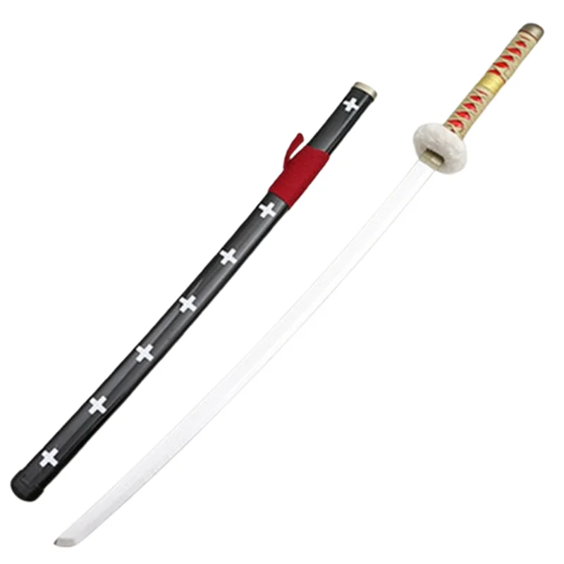 Mais novo cosplay trafalgar lei estilo roxo katana arma espada role play trafalgar d água lei 104cm modelo de madeira