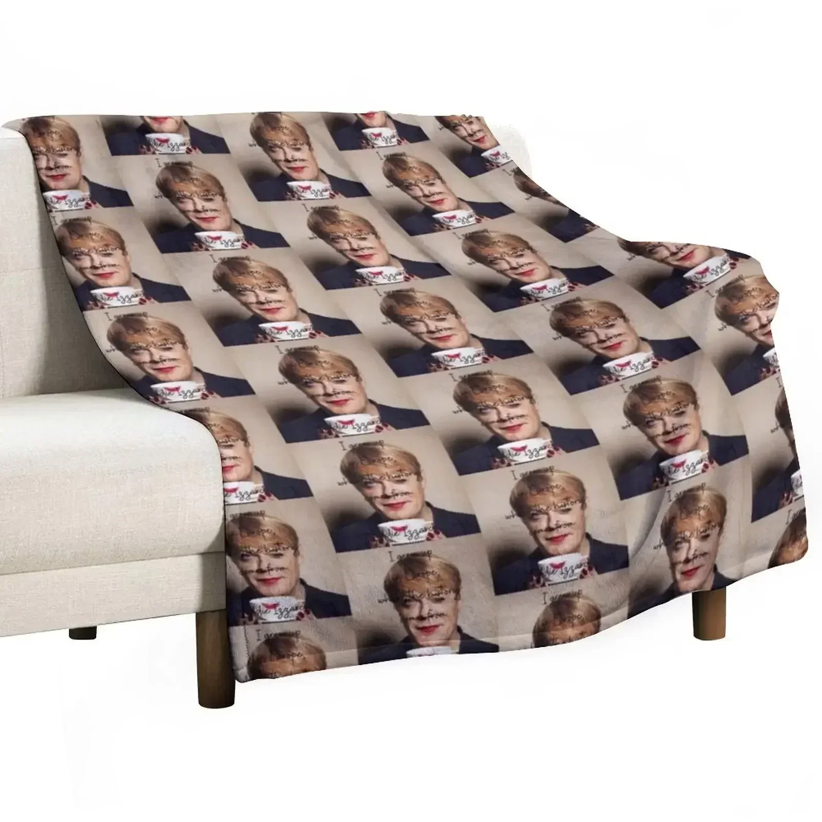 

Tea cup Eddie Izzard Throw Blanket Flannel Loose Designers sofa bed Blankets