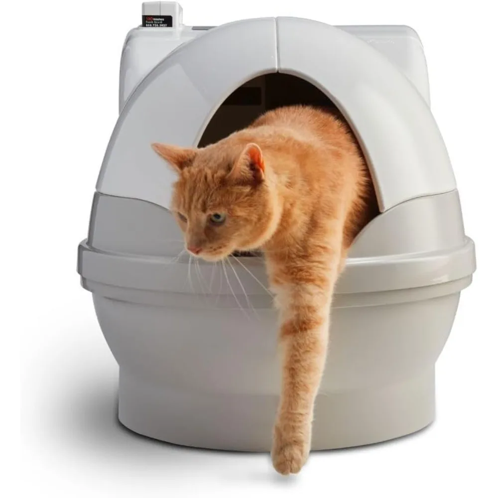 

Automatic Self Cleaning Cat Litter Box Smart Sensor Fully Automatic Flushing Litter Tray