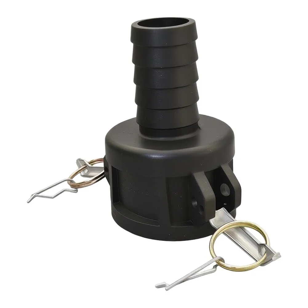 For IBC Tote Cam Lock Fitting Tank Drain Adapter with Silicone Seal for 2 Inch Outlet to For Garden Hose Connection