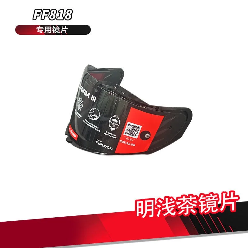 FF818 Visor Shield for LS2 FF818 Storm III Thunder Uv Protected Electroplated Face Shield Motorcycle Helmet Accessories