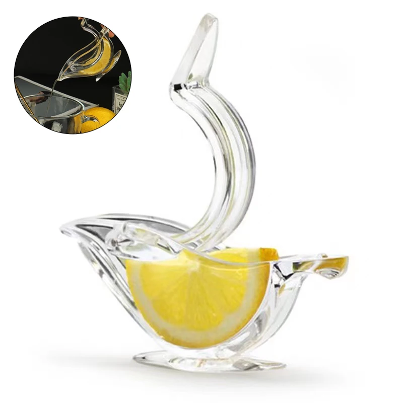 

Lemon Manual Juicer Press Squeeze Fruit Mini Manual Juicer Bird Shape Transparent Portable For Orange Kitchen Home Slip Tools