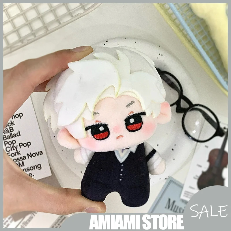 

10 см хлопковая кукла Qinche Love and Deepspace Momo Che & Zhongqing Ya, плюшевый брелок, супер милый настольный орнамент, коллекционный подарок