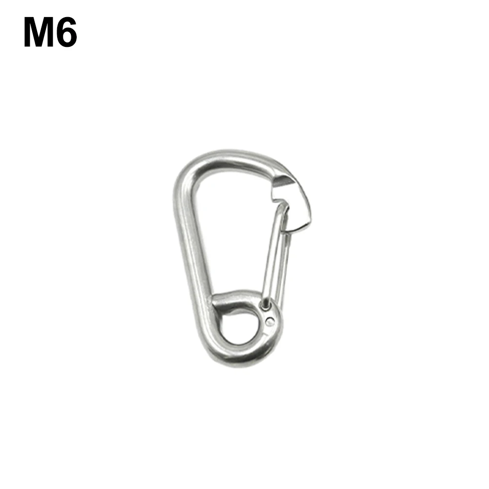 Carabiner Climbing Hook 304 Stainless Steel 6mm/8mm/10mm/12mm/14mm Accessories Carabiner Screw Connector Brand New