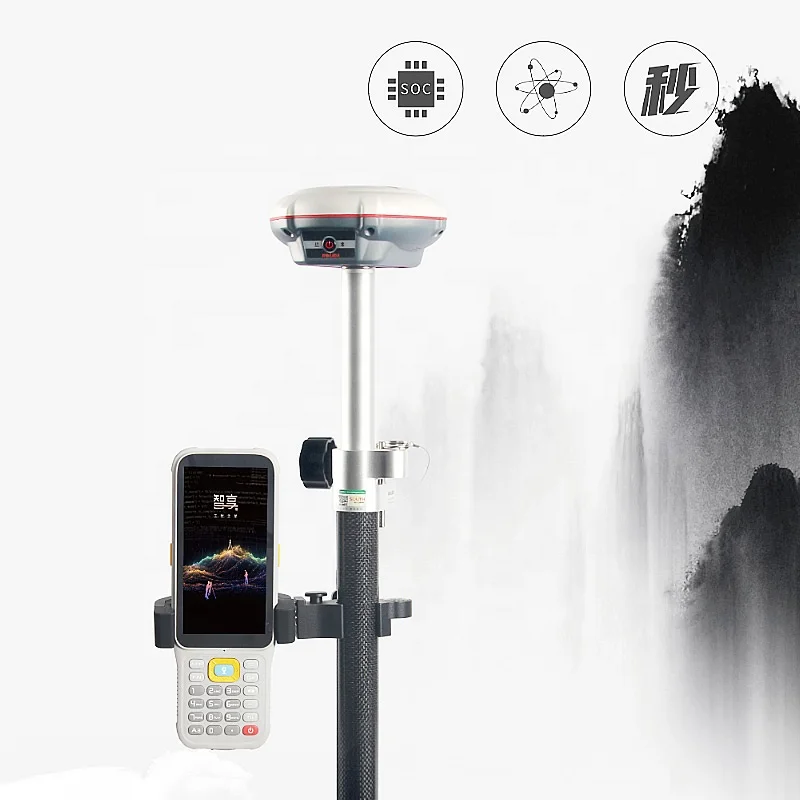Next Generation Ultra Compact RTK GNSS Receiver With IMU Navigation PD Charging 15km Radio IP68 For Professional Surveying