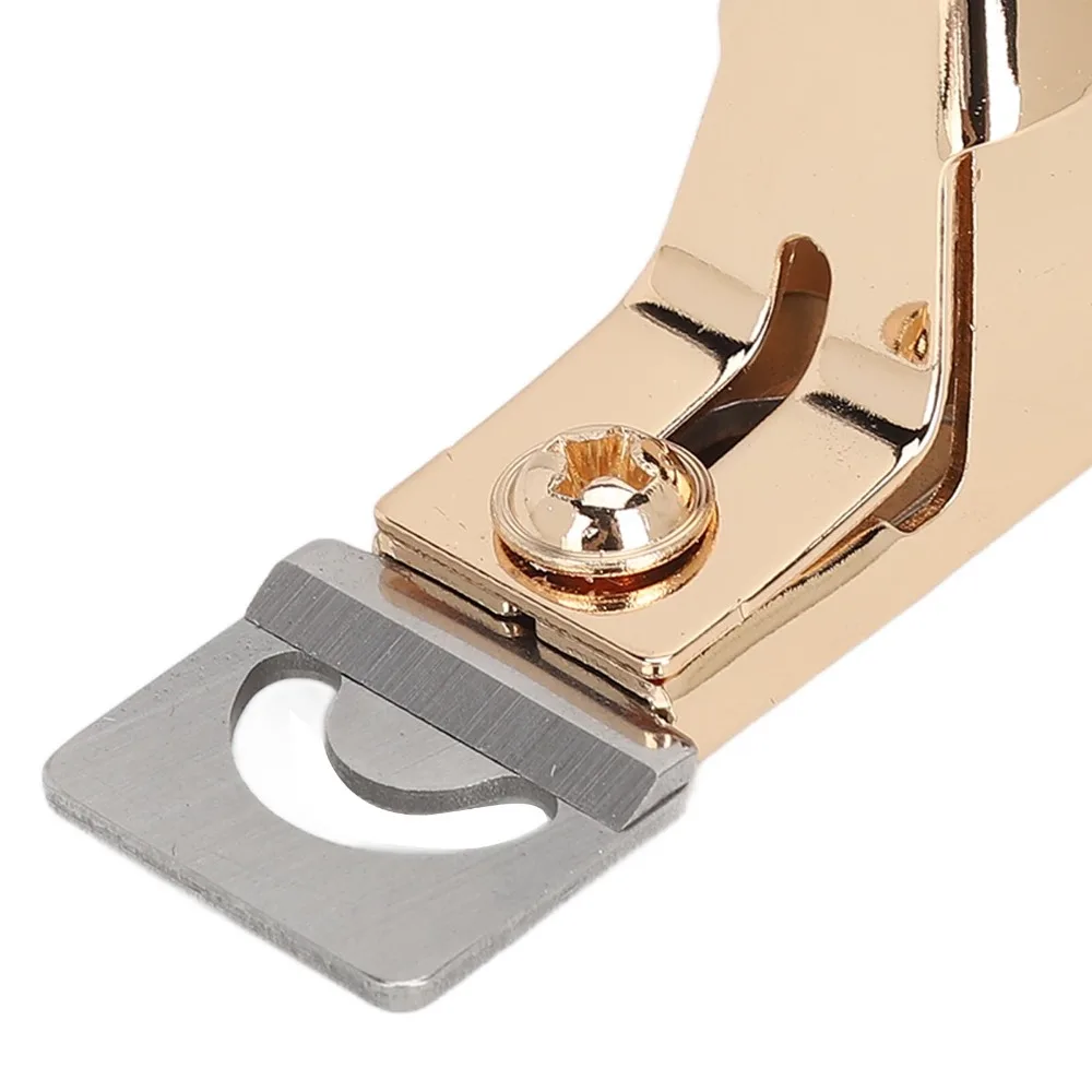 Stainless Steel Nail Tip Cutter Straight Edge Gold Color Fake Nail Trimmer U Shape Design Professional Clippers view 2