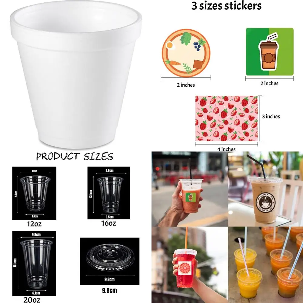 

4 oz white insulated foam cups, disposable for beverages - 300 pack